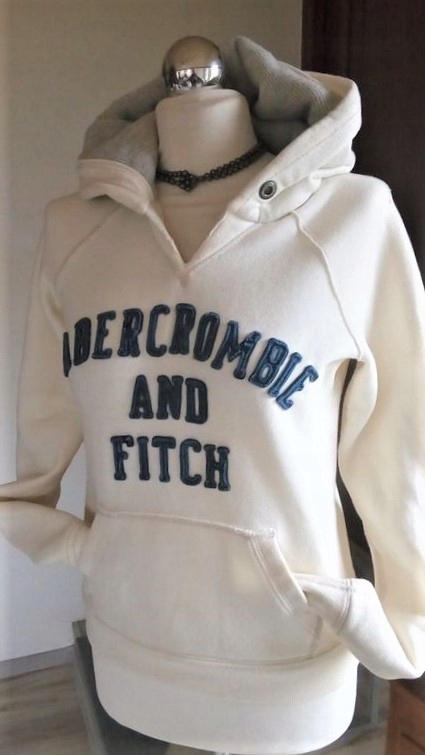 ABERCROMBIE & FITCH KANGURKA BLUZA z KAPTUREM