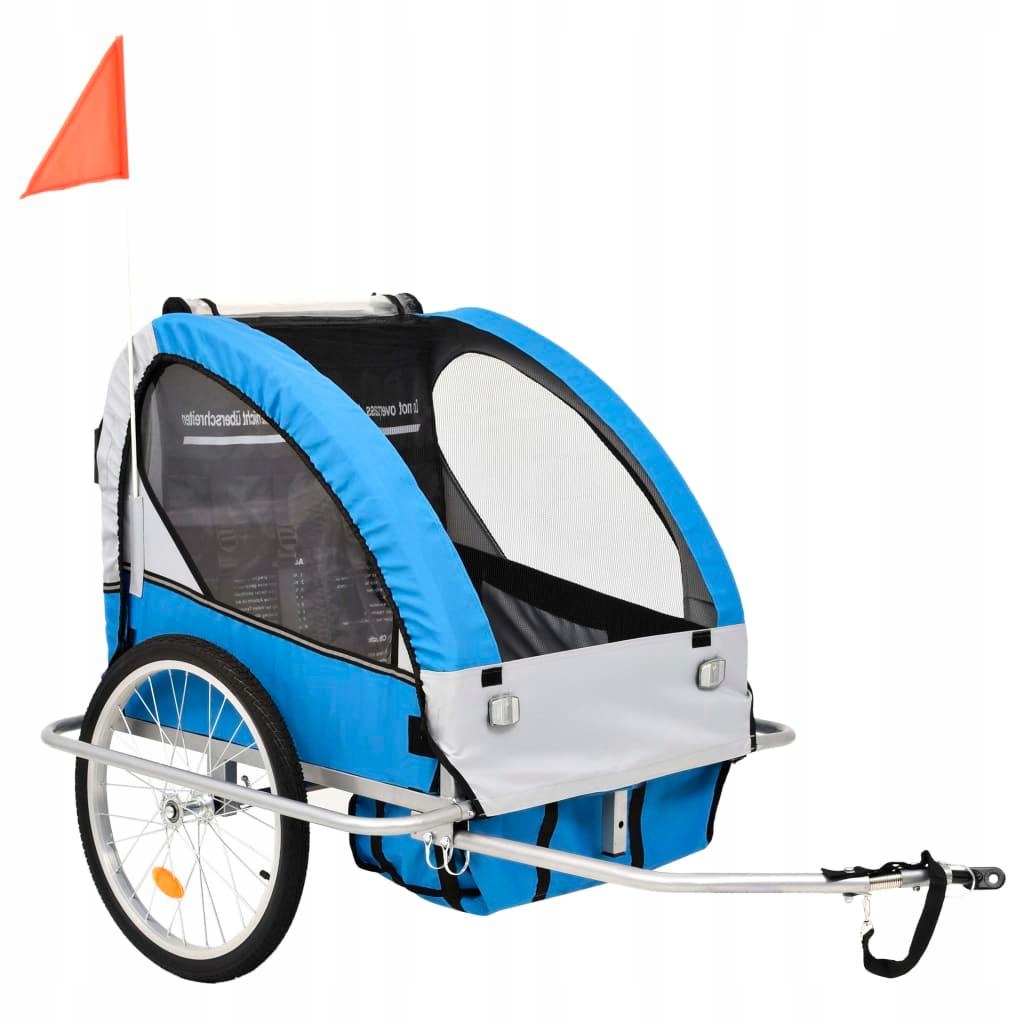 vidaXL Rowerowa przyczepka dla dzieci/wózek