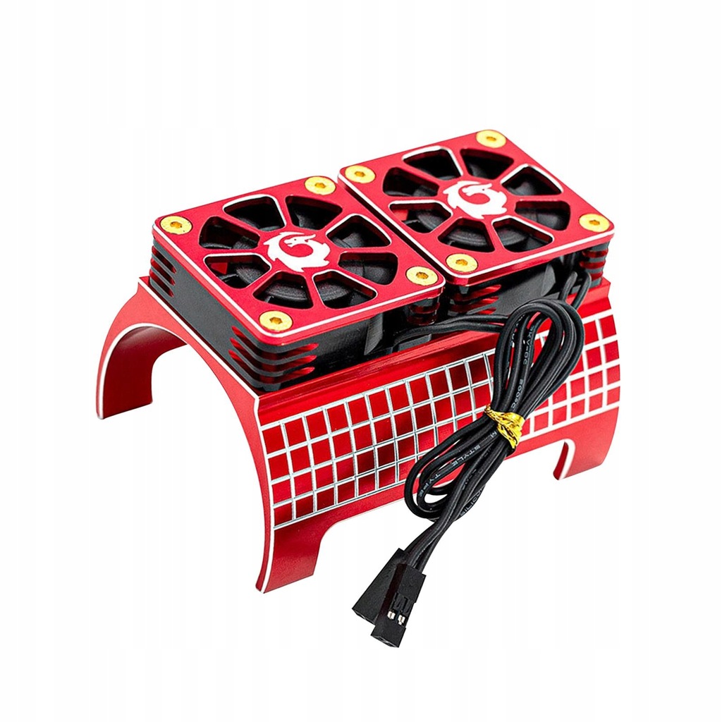 rc car vehicles brushless motor cooling fan Red