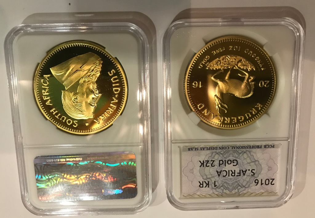 KRUGERAND 2016 r - 1oz Au 916 w pudełku