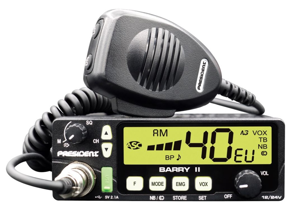 Купить CB RADIO PRESIDENT BARRY II ASC с антенной ML145: отзывы, фото, характеристики в интерне-магазине Aredi.ru
