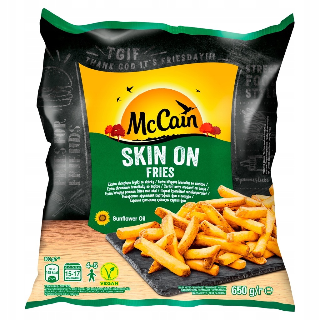 McCain Skin On Fries Ekstra chrupiące frytki ze sk