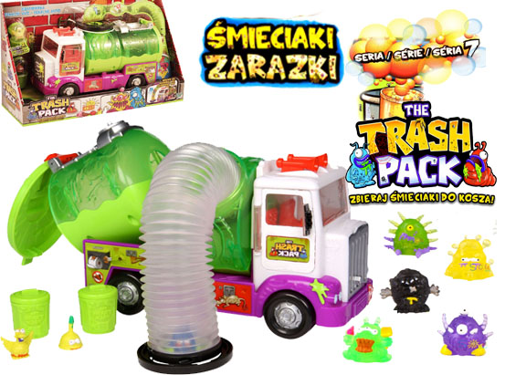 zestaw TRASH PACK śmieciarka SZAMBIARKA śmieciaki