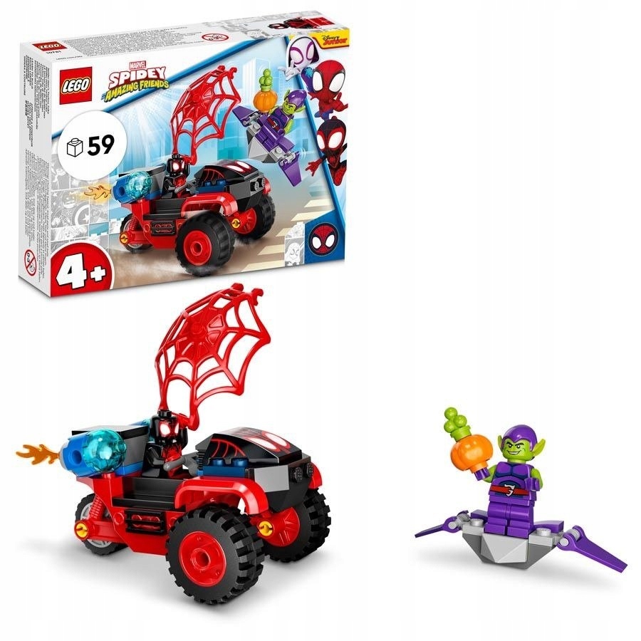 LEGO Marvel Miles Morales: Technotrójkołowiec Spider-Mana 10781
