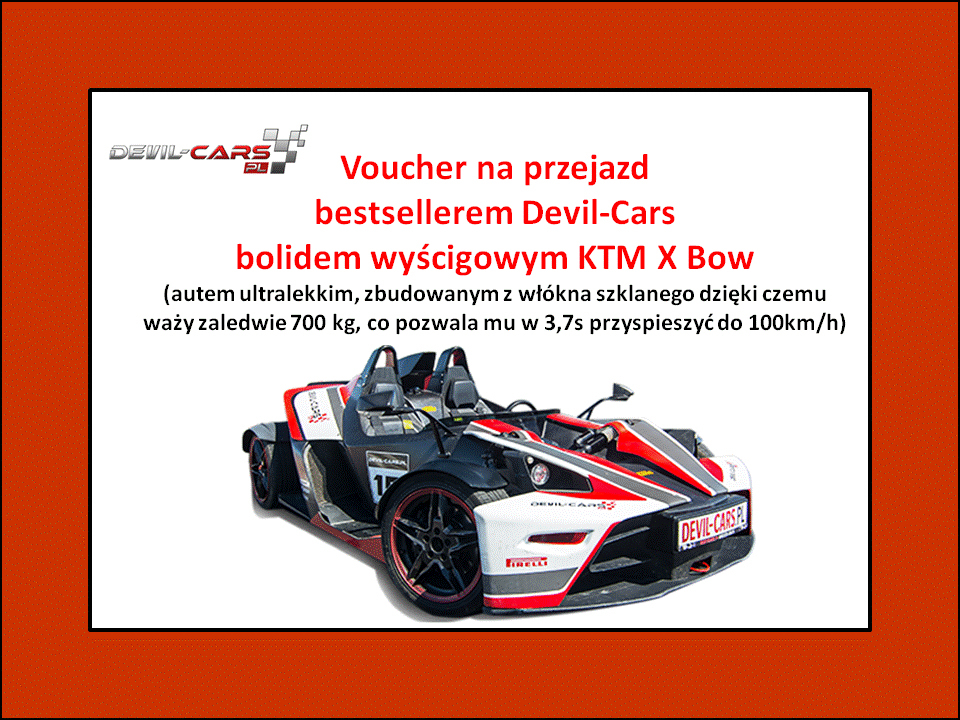 Voucher na przejazd bestsellerem Devil-Cars