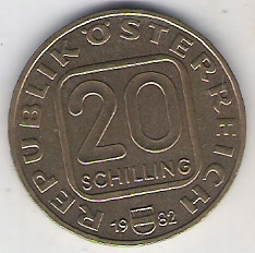 Austria 20 sch.1982