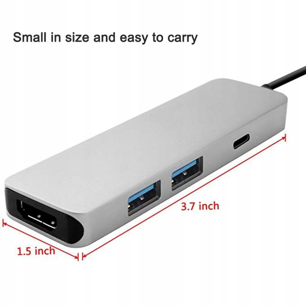 Купить Адаптер-разветвитель HUB USB тип C 3.0 HDMI 4K: отзывы, фото, характеристики в интерне-магазине Aredi.ru