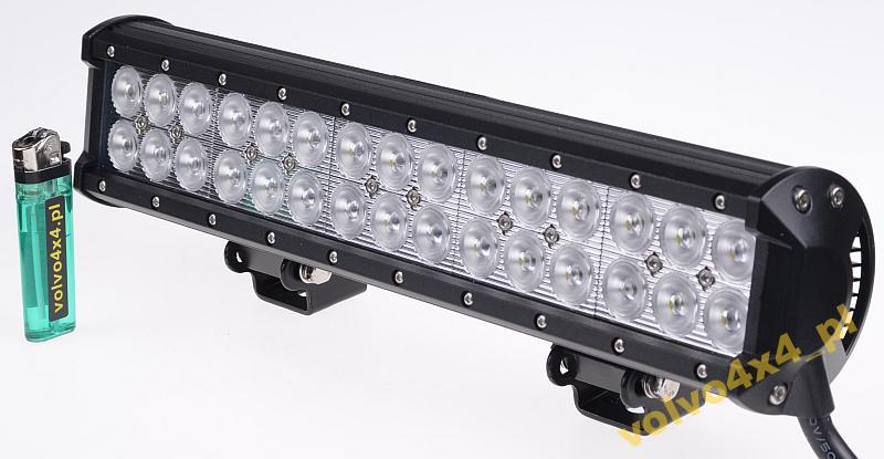 LISTWA LAMPA PANEL 30x LED CREE 90W FLOOD QUAD 4x4