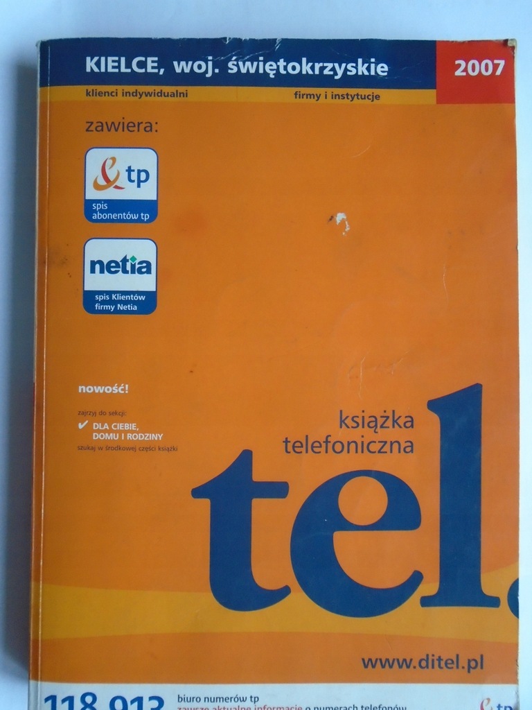 Ksiazka Telefoniczna Kielce 2007 Swietokrzyskie 7902978764 Oficjalne Archiwum Allegro