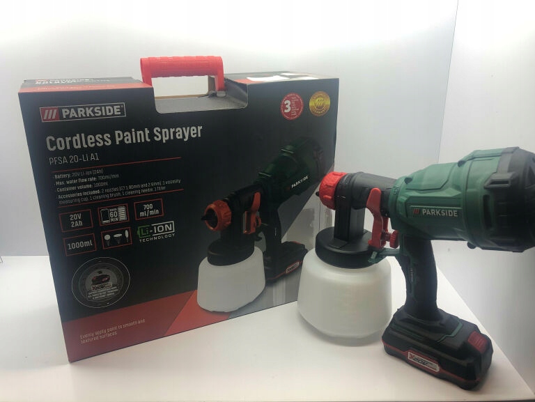 PARKSIDE PFSA 20Li A1 Cordless Paint Sprayer Instructions, 43 OFF
