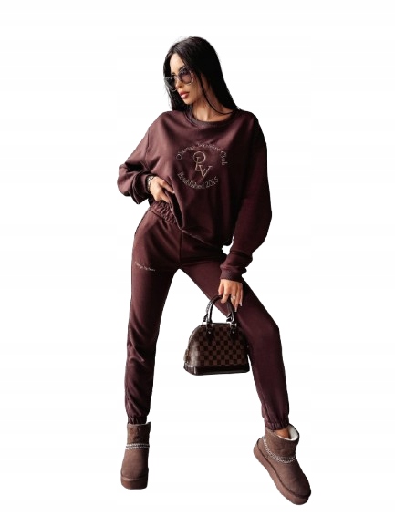 Komplet dresowy O'LA VOGA DOWNTOWN brązowy (M)