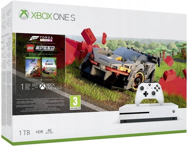 Konsola Xbox One S 1TB z grą Forza Horizon 4 i dod