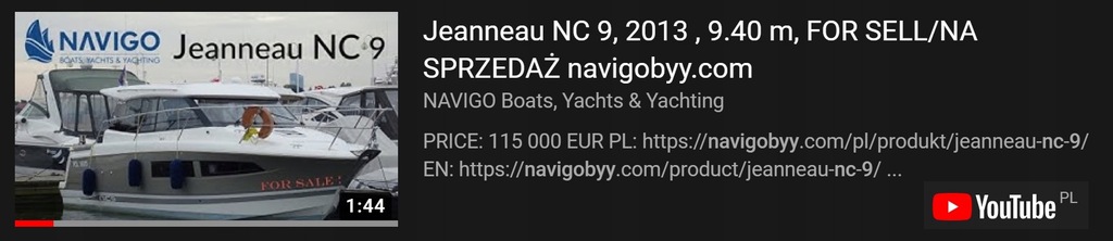 Купить Jeanneau NC 9|2013|Volvo Penta D-260 Diesel|4 спальных места: отзывы, фото, характеристики в интерне-магазине Aredi.ru