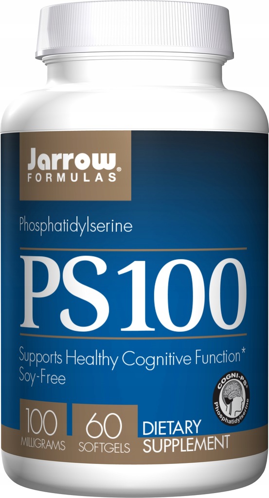 JARROW FORMULAS PS100 - Fosfatydyloseryna 100 mg Soy-Free (60 kaps.)