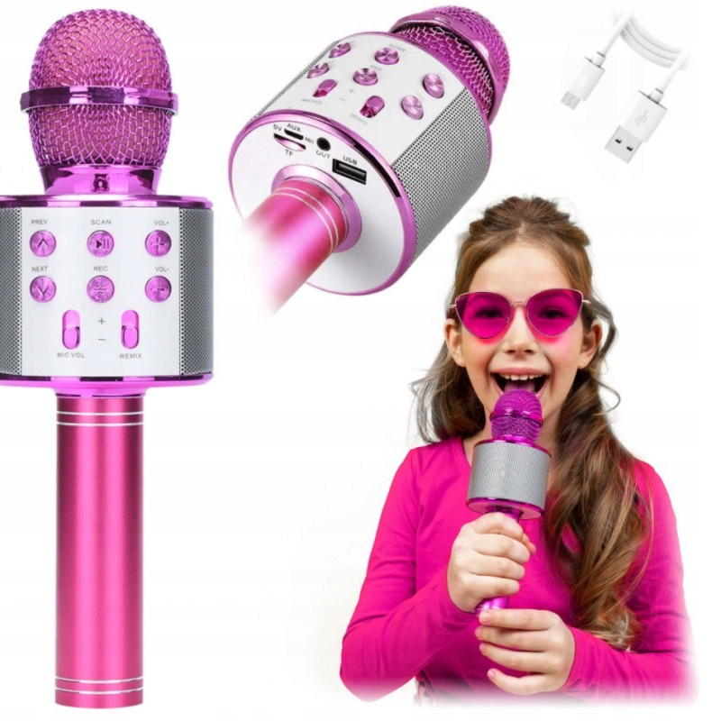 MIKROFON BEZPRZEWODOWY KARAOKE BLUETOOTH + GŁOŚNIK