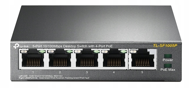 Купить КОММУТАТОР TP-LINK TL-SF1005P 4xPOE 5 портов: отзывы, фото, характеристики в интерне-магазине Aredi.ru