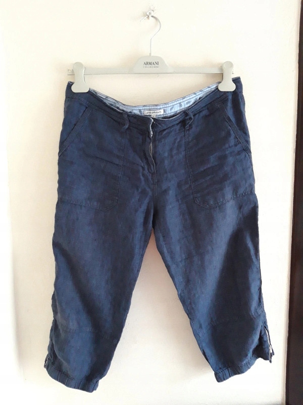 Lniane spodnie Jean Paul