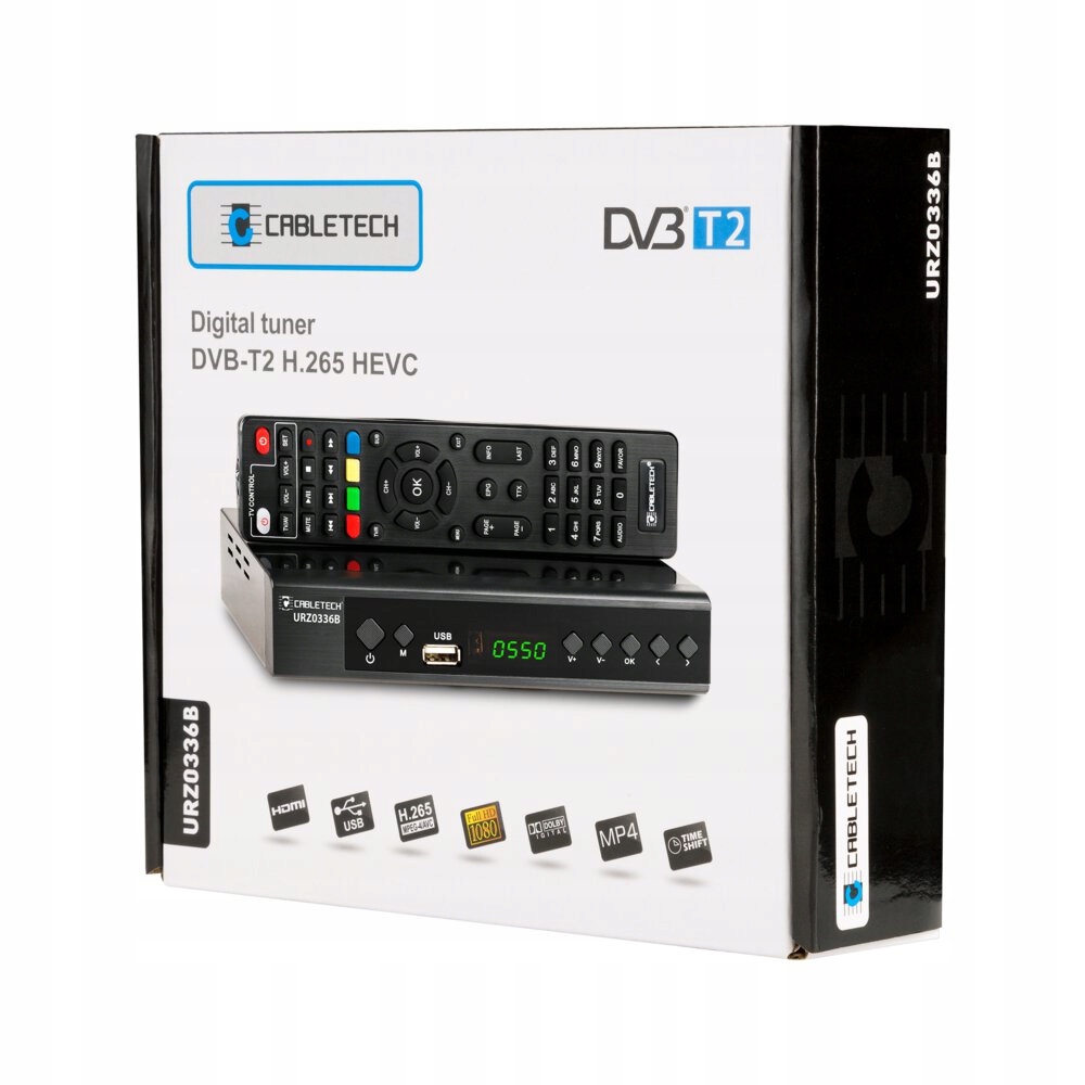 Dekoder Cabletech Tuner DVB-T2 HEVC H.265 URZ0336B
