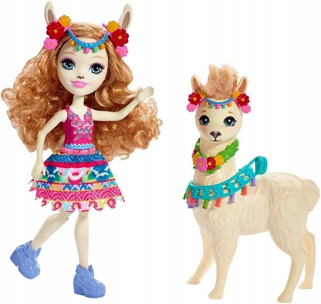 Barbie Enchantimals lalka + duże zwierzę FKY72