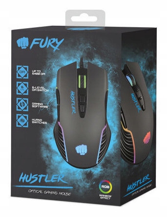 Купить Игровая USB-мышь FURY HUSTLER 6400DPI RGB: отзывы, фото, характеристики в интерне-магазине Aredi.ru