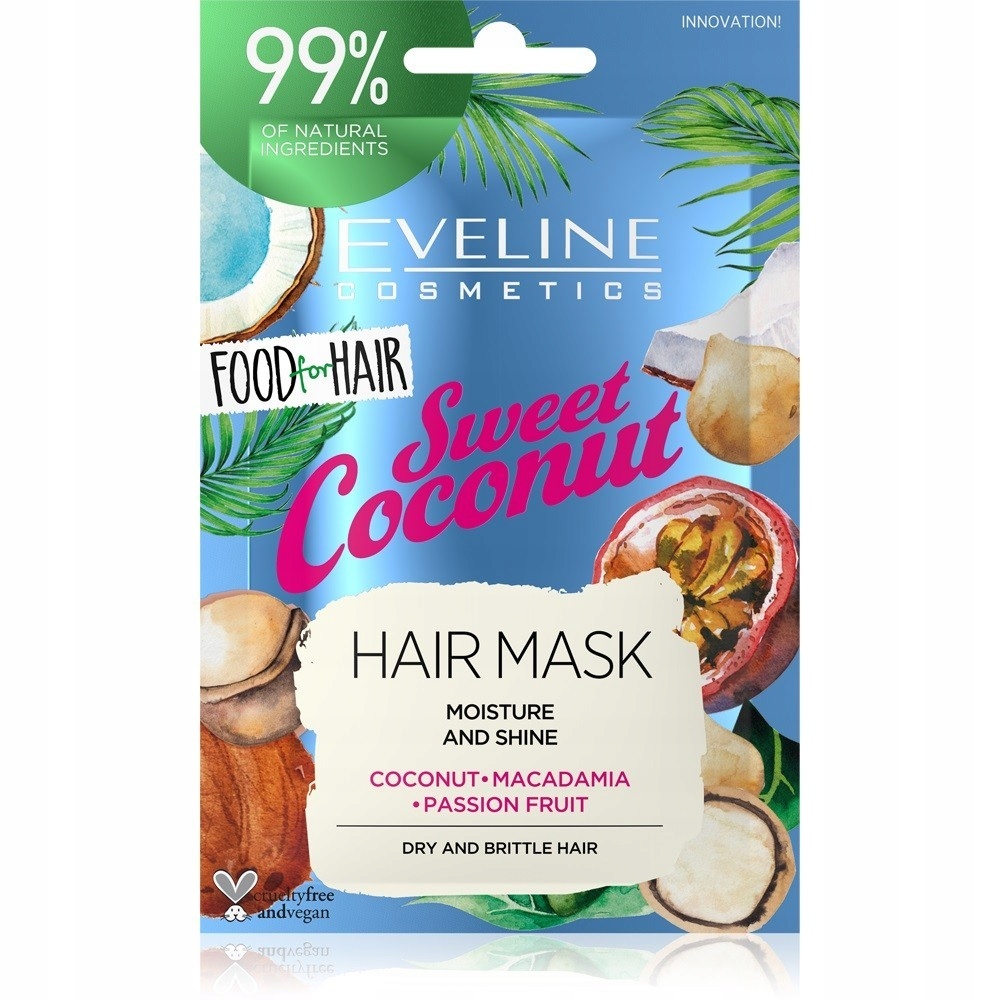Eveline Food for Hair Sweet Coconut Maska do włosó