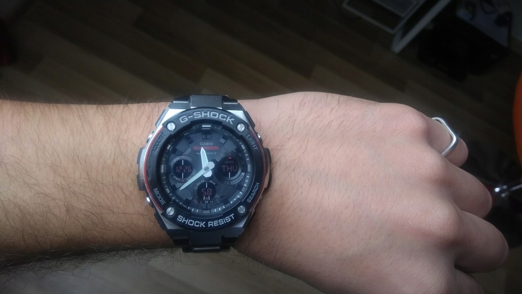 CASIO G SHOCK GST W1000 Czarno czerwony 8806717310 oficjalne archiwum Allegro