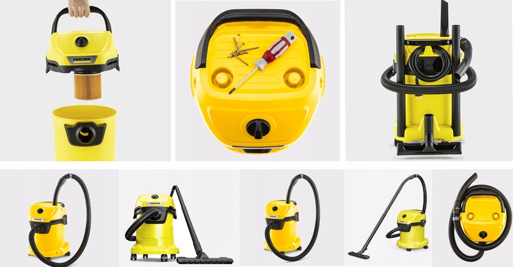 Купить ПРОМЫШЛЕННЫЙ ПЫЛЕСОС Karcher WD3 RICH SET С ВСАСЫВАНИЕМ ОБДУВА 1400 Вт: отзывы, фото, характеристики в интерне-магазине Aredi.ru