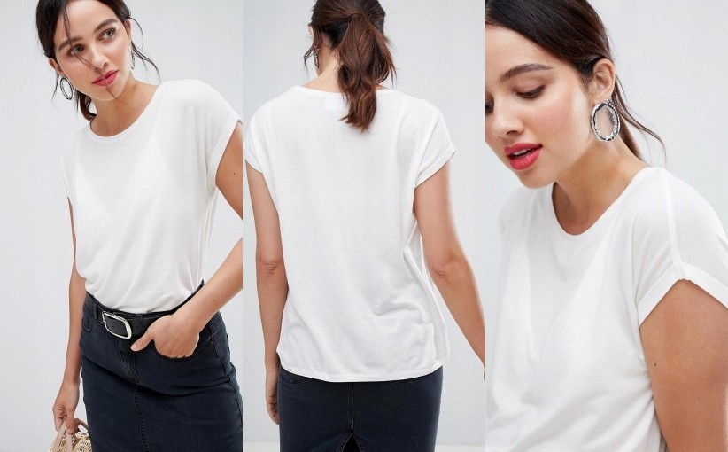 A8F304*VERO MODA T-SHIRT DAMSKI ECRU S U01