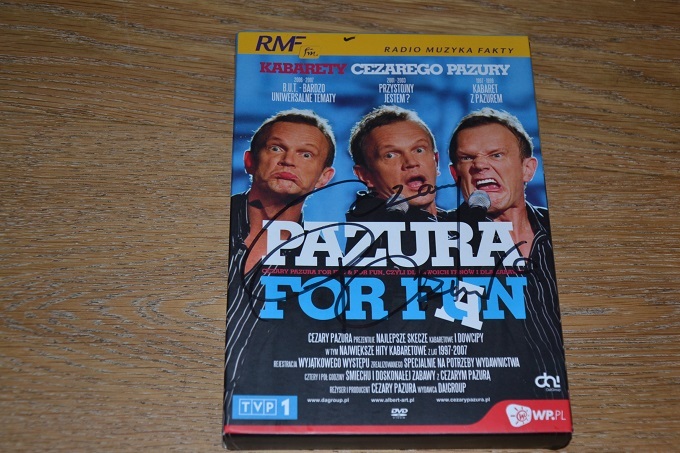 Kabaret/ 3 DVD Cezary Pazura/ Autograf/ NOWE