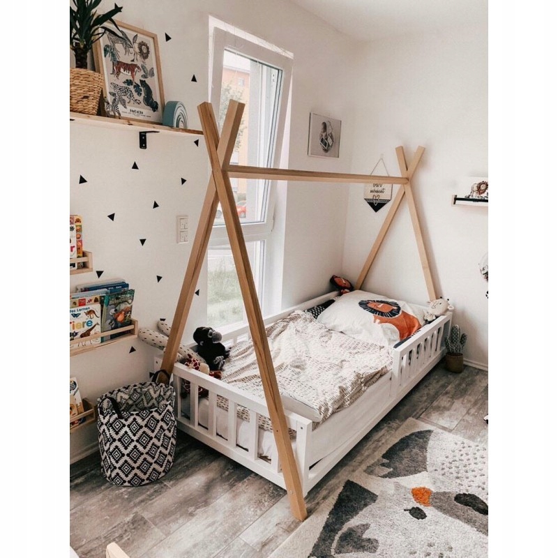 łóżko Tipi Kimi Z-Drewutni 180 x 90 drewno bukowe