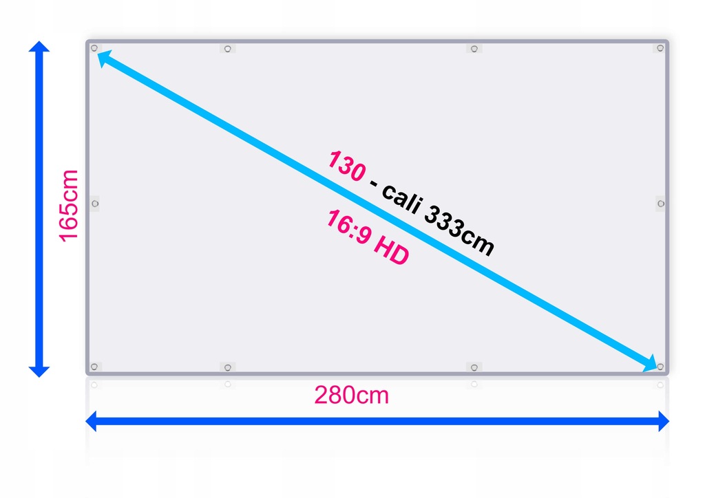 Купить СКЛАДНОЙ ПРОЕКЦИОННЫЙ ЭКРАН HD 130 ДЮЙМОВ 16:9: отзывы, фото, характеристики в интерне-магазине Aredi.ru