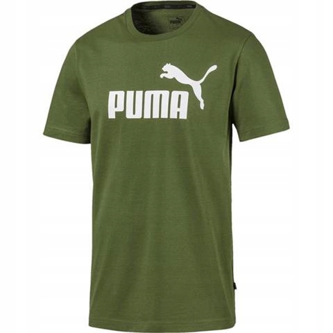 Koszulka Puma ESS Logo Tee zielona 853400 33 r.L