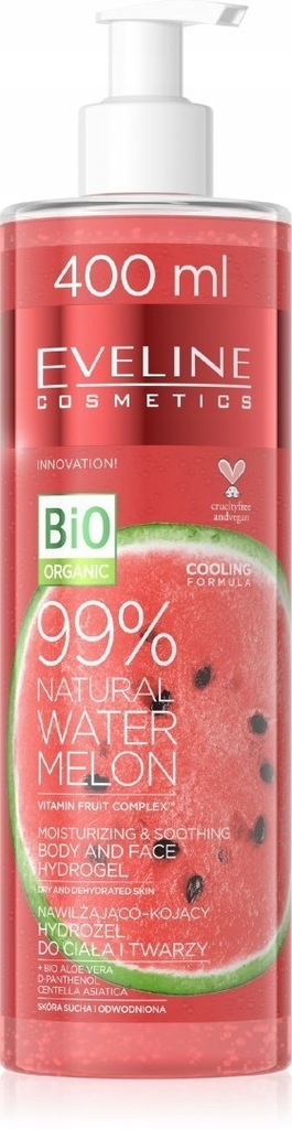 EVELINE*BODY Hydrożel 400ml Natural Watermelon