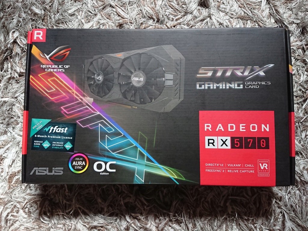 Asus Strix Radeon RX 570 Gaming OC 4GB GWARANCJA!