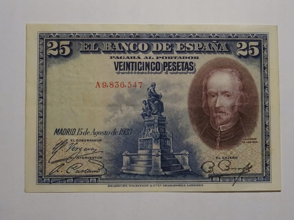 Hiszpania 25 pesetas 1928-F077
