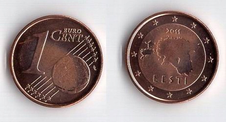 ESTONIA 2011 1 EURO CENT