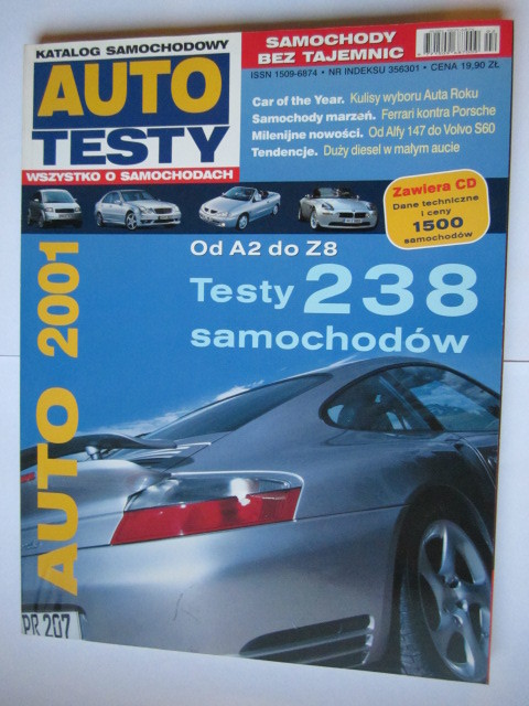 Katalog samochodowy - auto testy (2001)