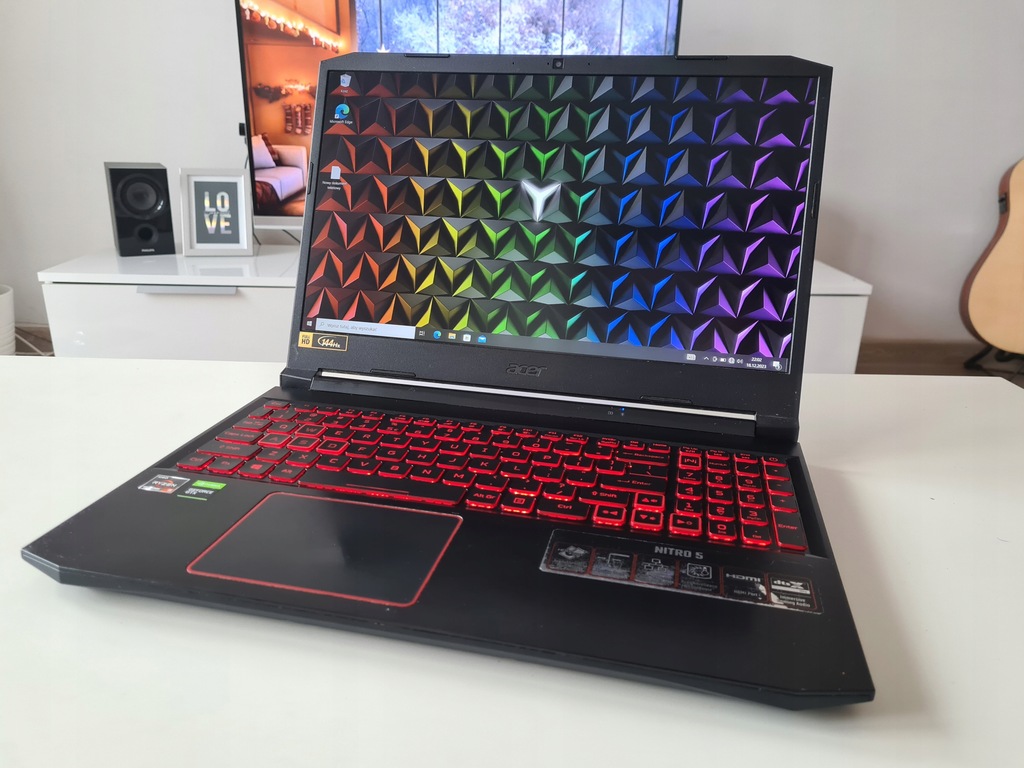 Laptop Game Acer 15,6" 144Hz RYZEN 5-4600H 6/12x4GHz 16GB GTX1650-4GB