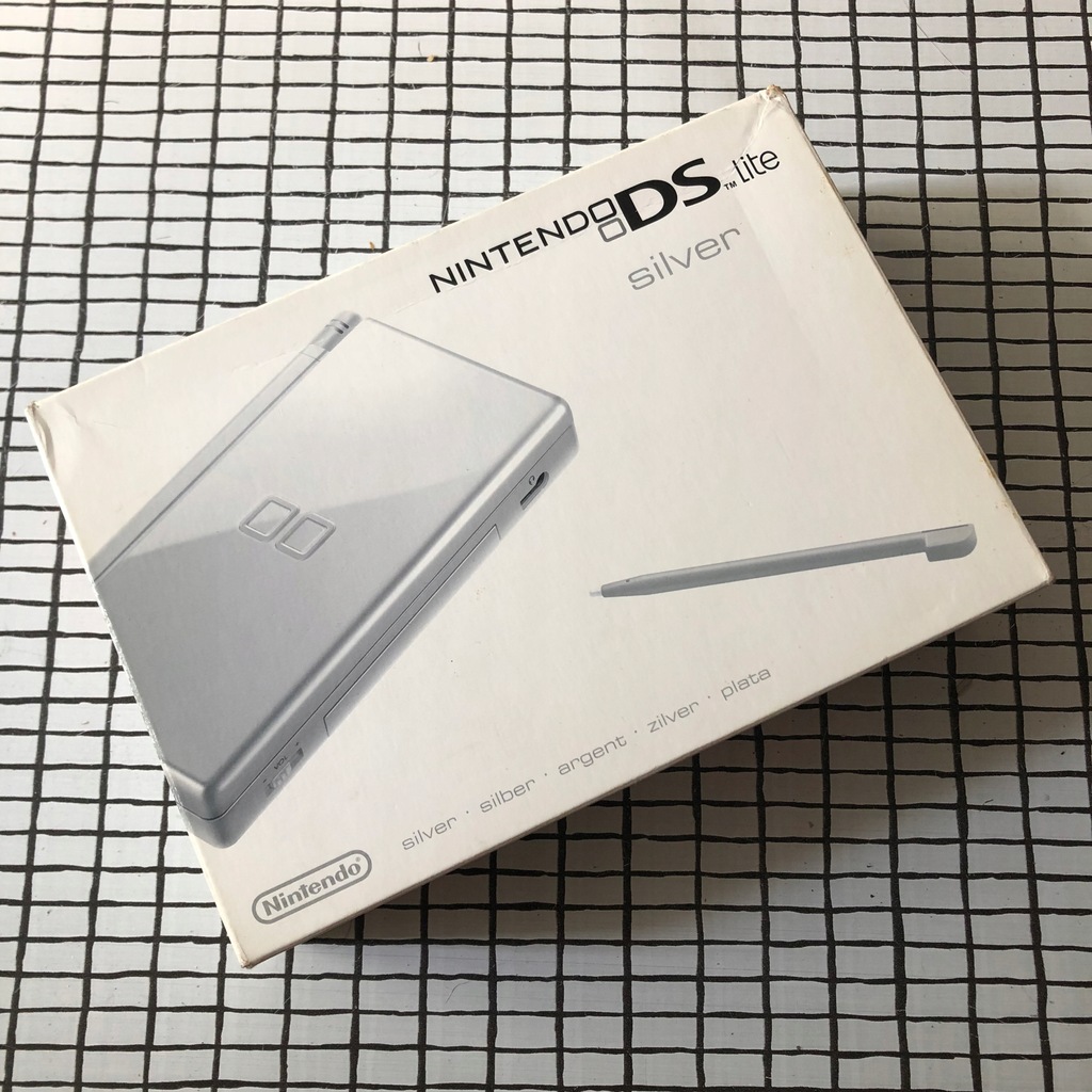 Nintendo DS Lite Silver komplet pudełko papier BOX
