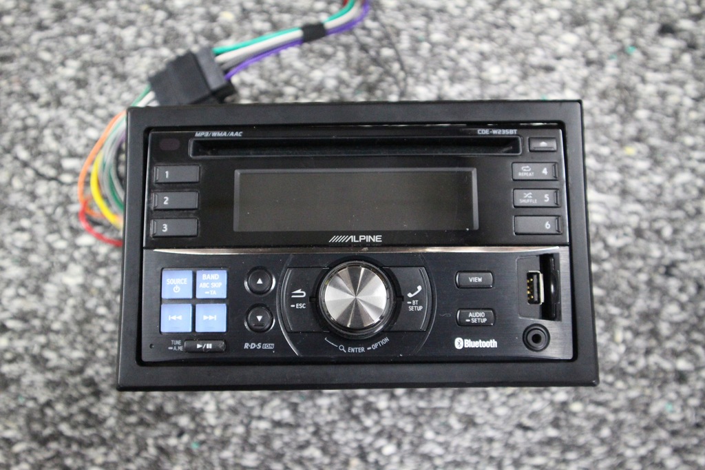 Radio 2DIN Alpine USB, AUX, Bluetooth