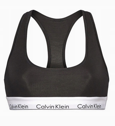 X9295 Calvin Klein STANIK SPORTOWY TOP CZARNY R.S