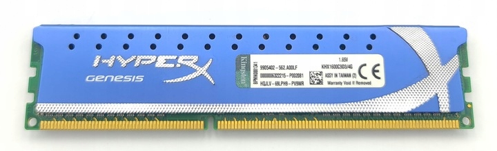 Pamięć Kingston HyperX DDR3, 4GB,1600MHz