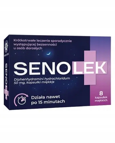 Senolek 50 mg 8 kapsułek miękkich