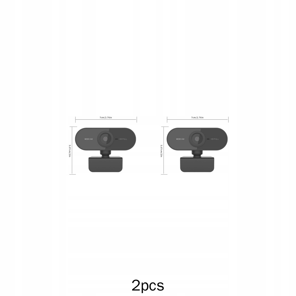 2x kamera komputerowa. Kamera mikrofonem 1080P z