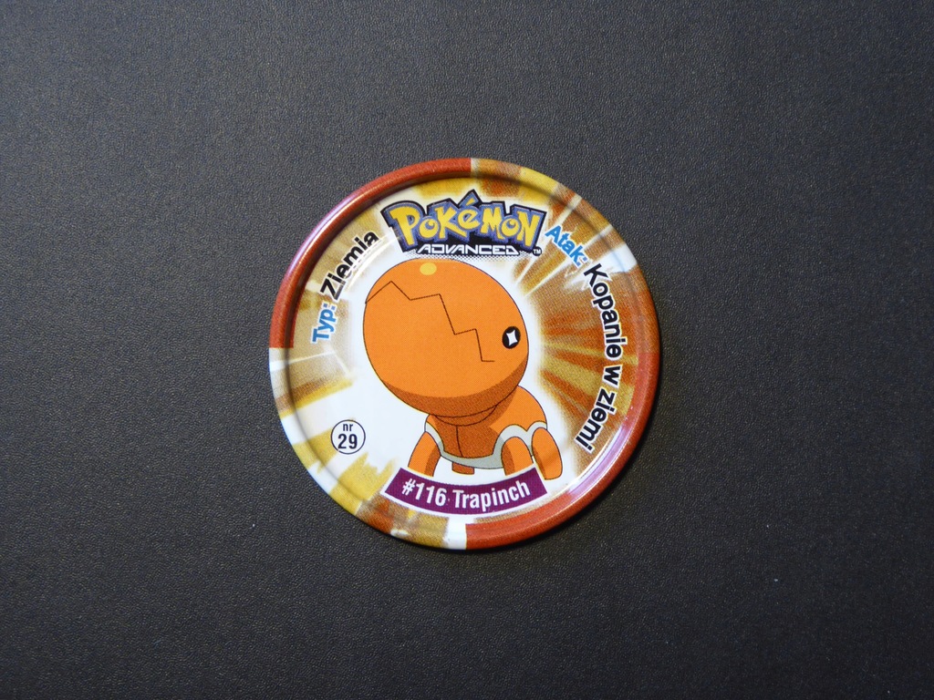 Trapinch - Pokemon Metal Tazo Advanced nr 29
