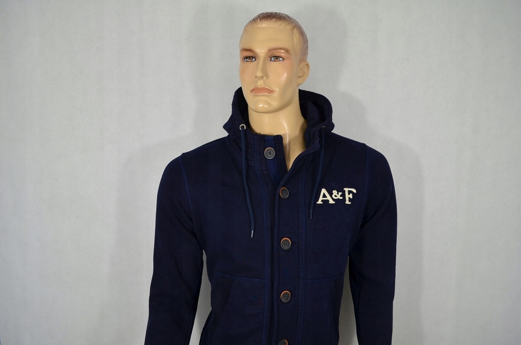 ABERCROMBIE & FITCH BLUZA ZAPINANA KAPTUR *S*