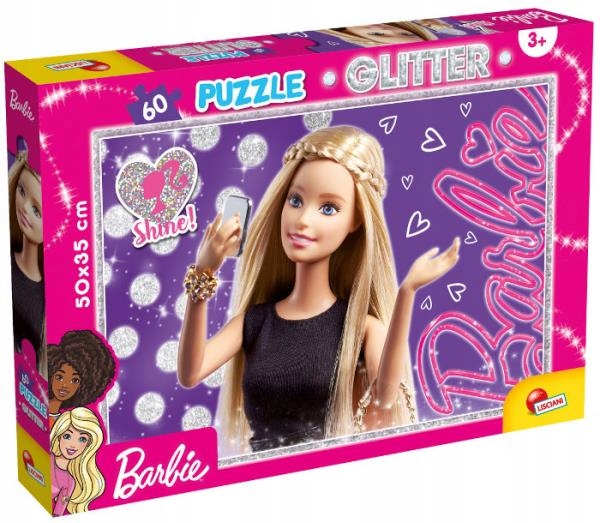 ND17_ZB-122420 Puzzle 60el Barbie glitter - Selfie