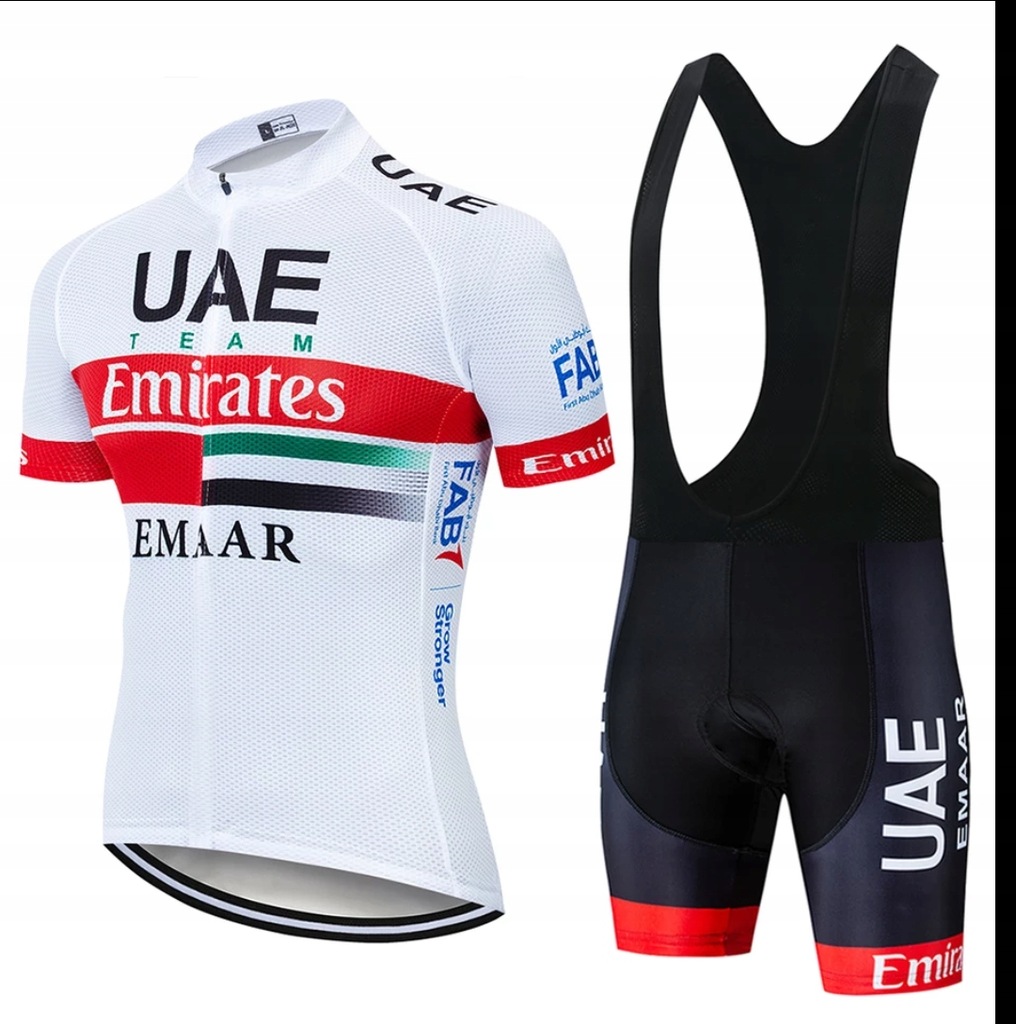 Komplet rowerowy UEA Team Emirates XL wysyłka z PL