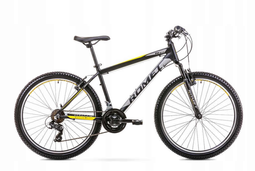 Rower Górski MTB Rambler 6.0 Czarno-Żółty R14