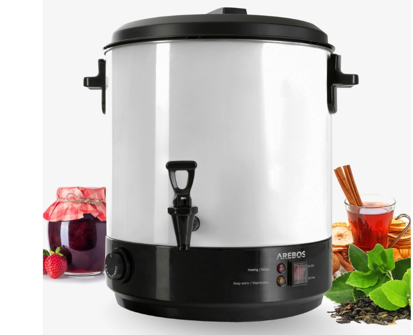 Warnik do przetworów biały garnek do przetworów biały warnik Arebos 28 l